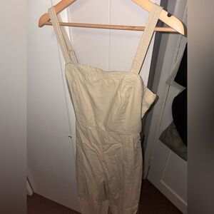 Old Navy Beige Sleeveless Jumpsuit